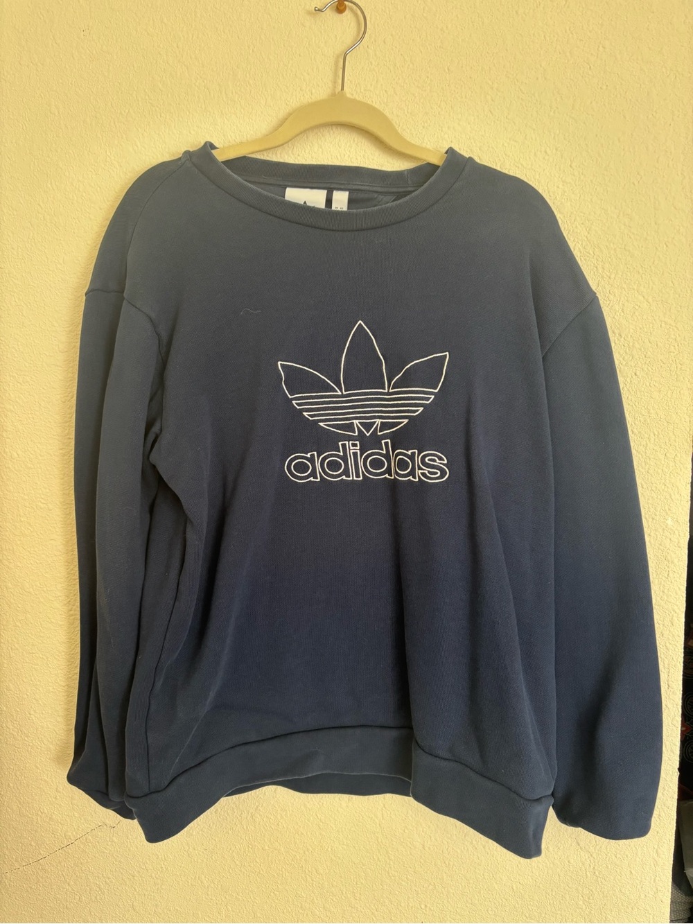 adidas Navy Blue Trefoil Pullover Sweatshirt